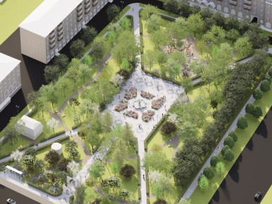 В Казани приступают к благоустройству сквера Тебриз