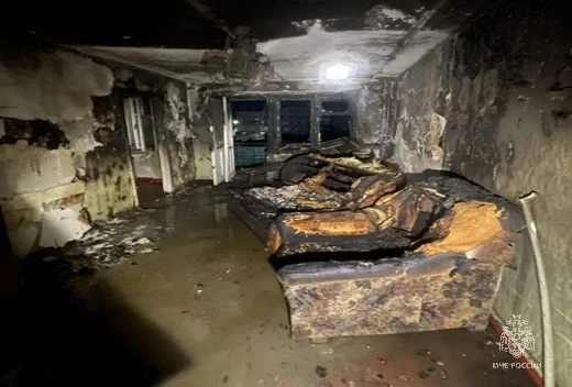 В Менделеевске при пожаре в квартире пострадал 73-летний мужчина