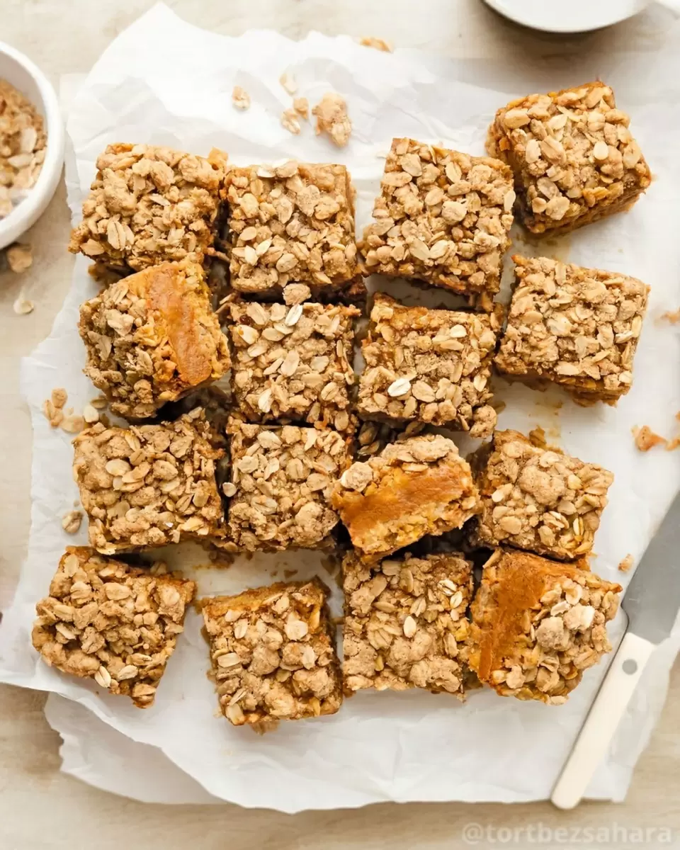 Вдохновляющий овсяно-тыквенный пирог для здорового питания