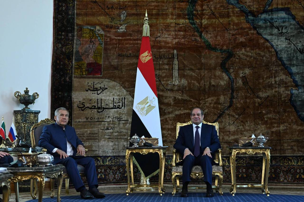 Глава Татарстана провел встречу с президентом Египта