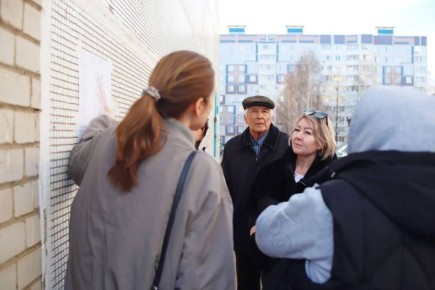 В 44м и 45м микрорайонах завершился первый этап республиканской программы «Наш двор»