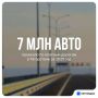 По платным дорогам в РТ за год проехало около 7 млн автомобилей