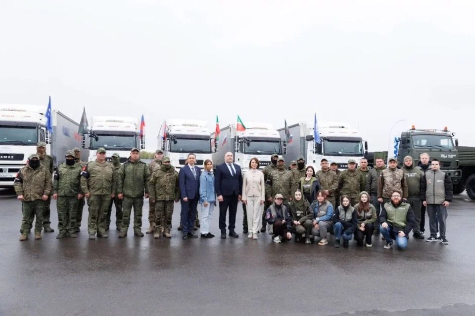 Более 130 тонн полезного груза доставлено в зону спецоперации из Татарстана