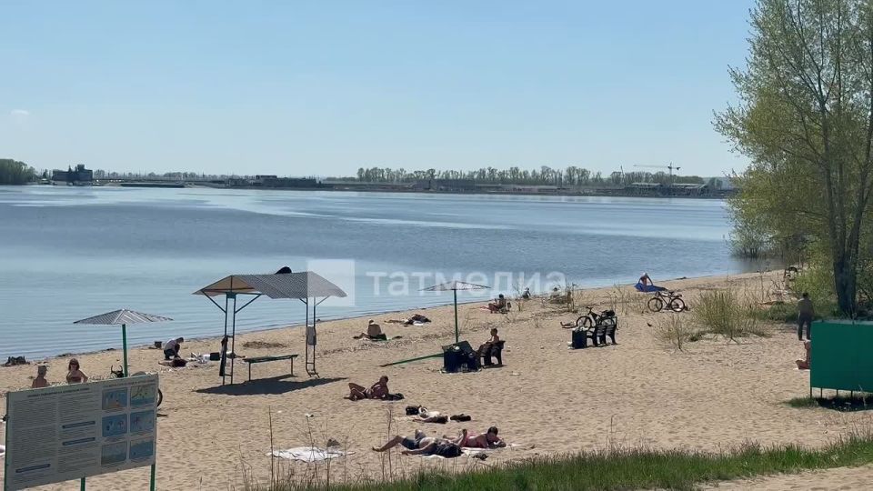 Некоторые казанцы уже открыли пляжный сезон