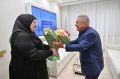 Рустам Минниханов встретился с сестрой главы Чечни Зарган Кадыровой