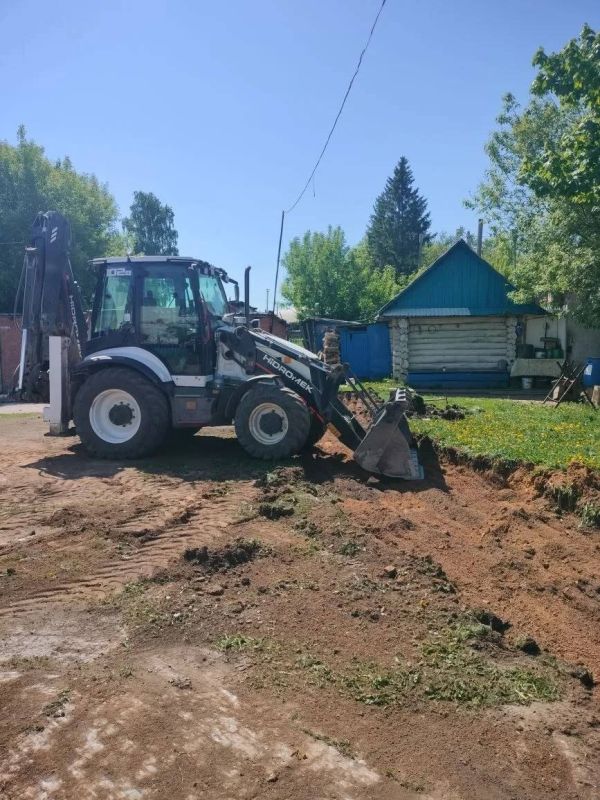 В селе Шереметьевка начались работы по благоустройству в рамках республиканской программы «Наш двор»