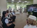 Накануне Дня библиотек сотрудники Центральной библиотеки имени Габдуллы Тукая Нижнекамска связались по телемосту с Ахтубинской молодёжной библиотекой имени Саги Жиенбаева из Казахстана