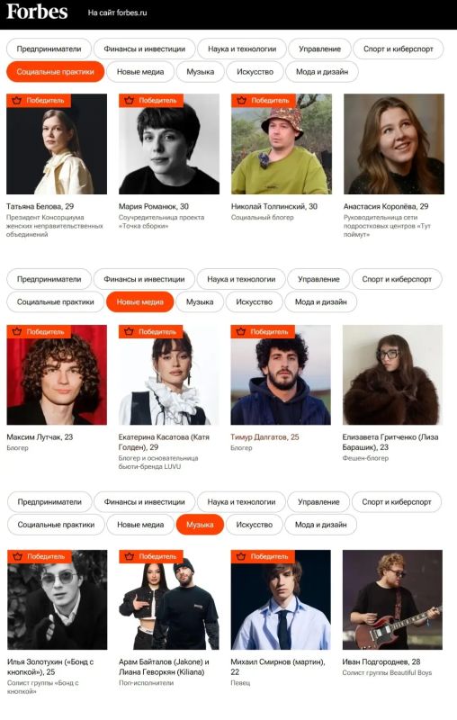 Татарстанцы не попали в рейтинг «30 до 30» от Forbes Татарстанцы не попали в рейтинг «30 до 30» от Forbes