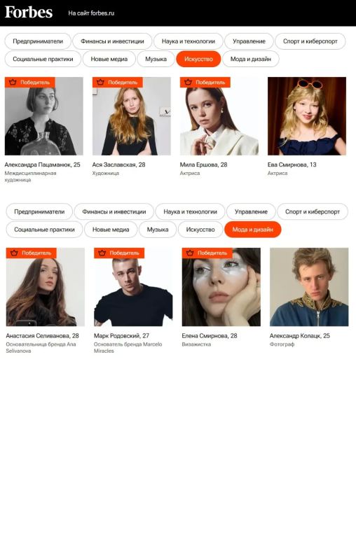Татарстанцы не попали в рейтинг «30 до 30» от Forbes Татарстанцы не попали в рейтинг «30 до 30» от Forbes