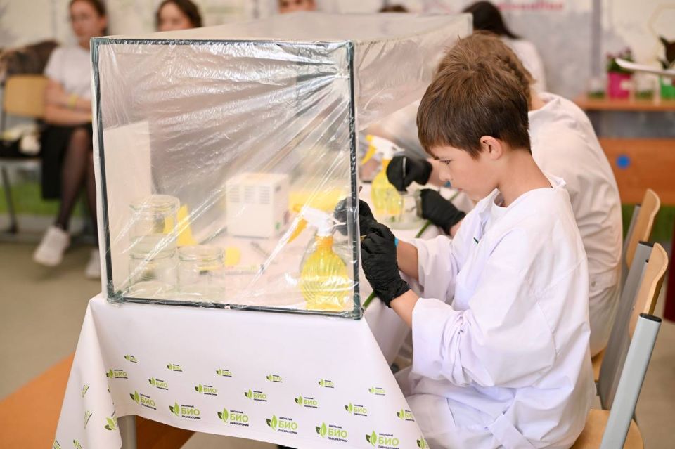 Школьники устроили баттл биолабораторий в селе Мальбагуш Школьники устроили баттл биолабораторий в селе Мальбагуш