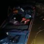 Лодка врезалась в бетонный пирс ночью на Каме