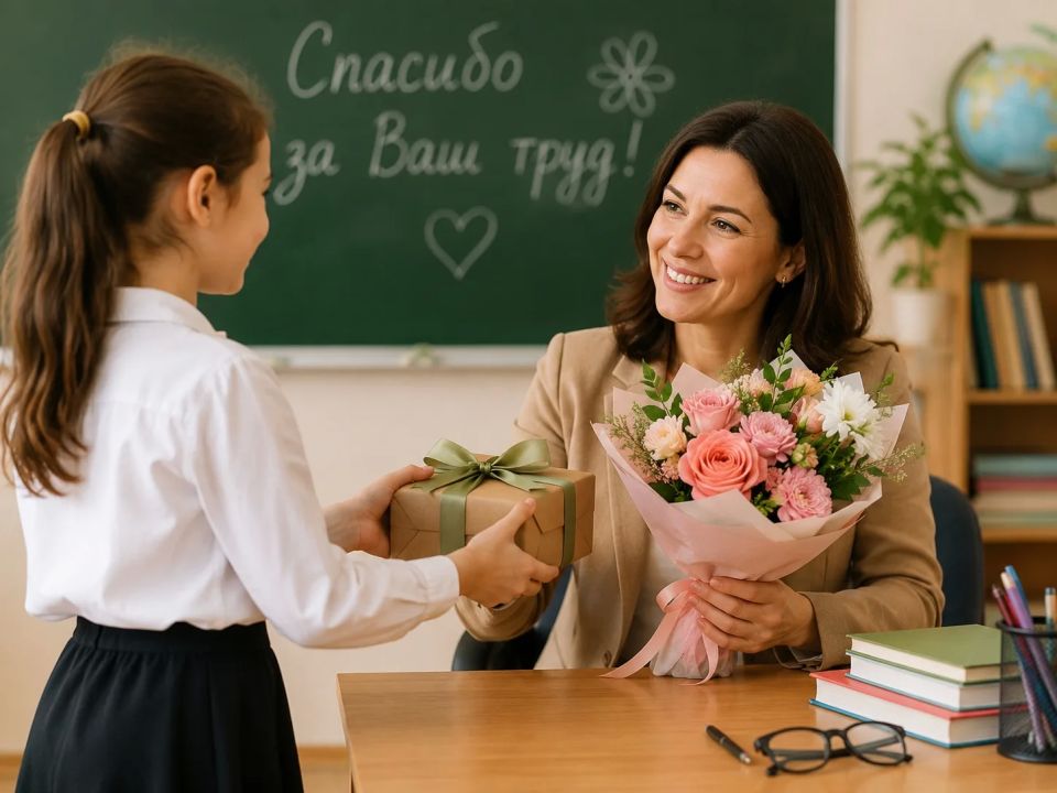 Эксперт по этикету назвала безопасные подарки для учителей на выпускной