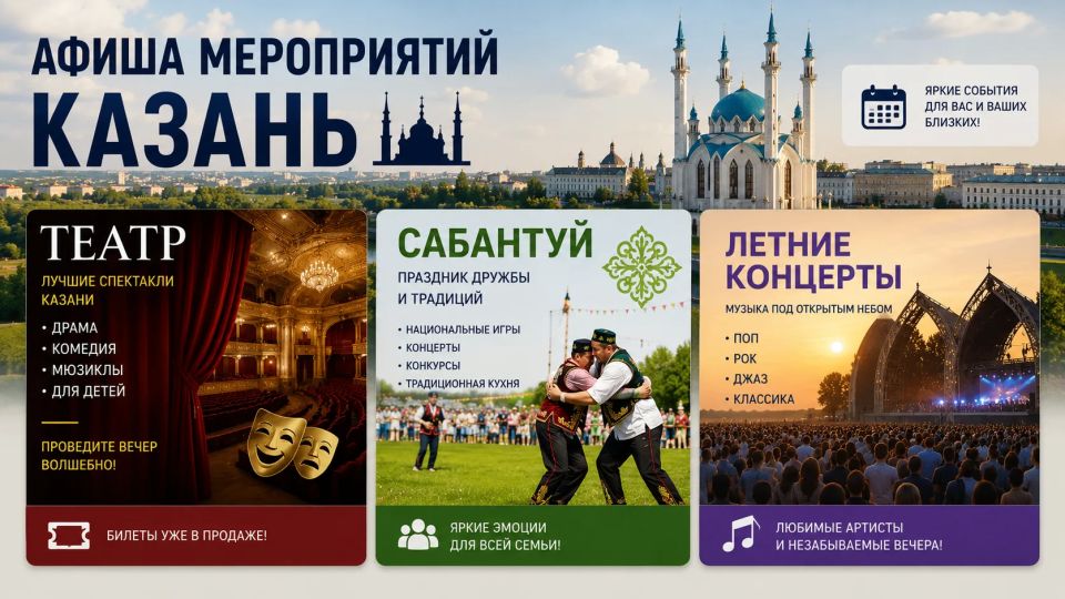 Куда сходить в Казани и Татарстане с 15 по 21 июня?