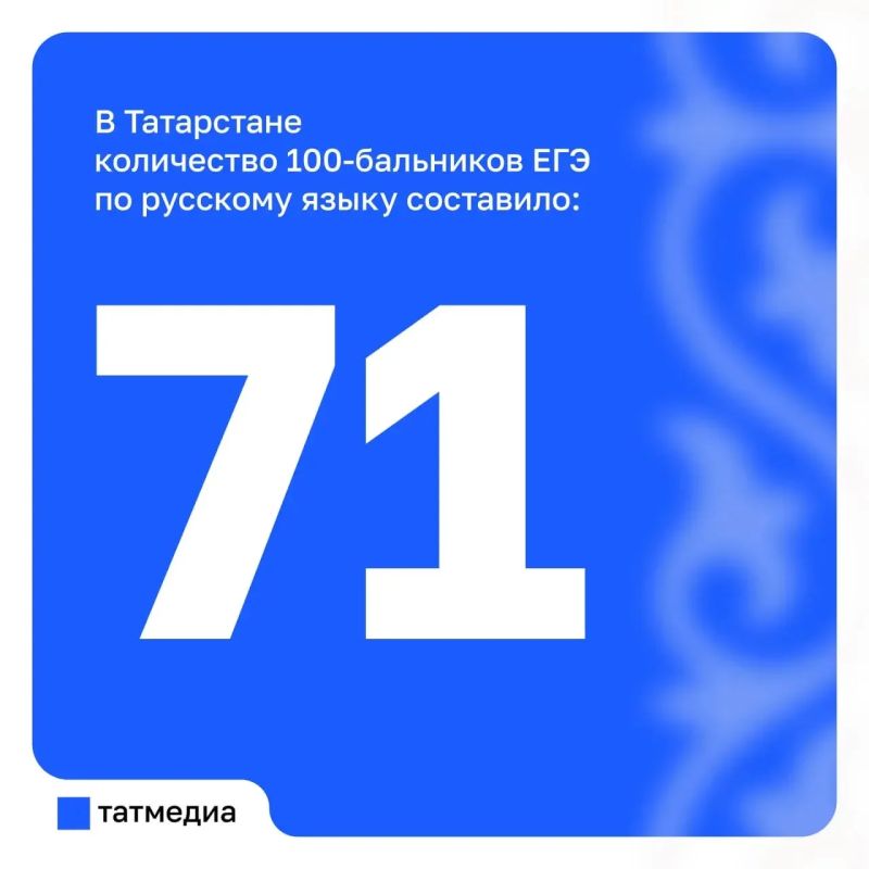 Количество стобалльников ЕГЭ по русскому языку в РТ увеличилось на 38 человек