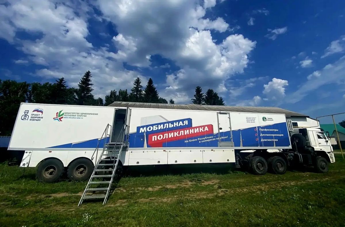 Мобильная поликлиника Городской больницы №5 продолжает выездную работу в Актанышском районе