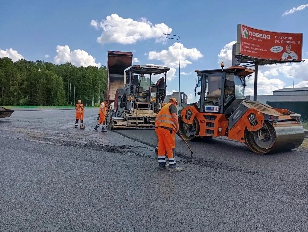 По нацпроекту в Татарстане обновляют восточный обход Кукмора