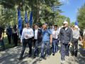 На нижнекамское подворье вместе с Радмиром Беляевым прибыли почетные гости — раис Республики Татарстан Рустам Минниханов, губернатор Омской области Виталий Хоценко и мэр Омска Сергей Шелест