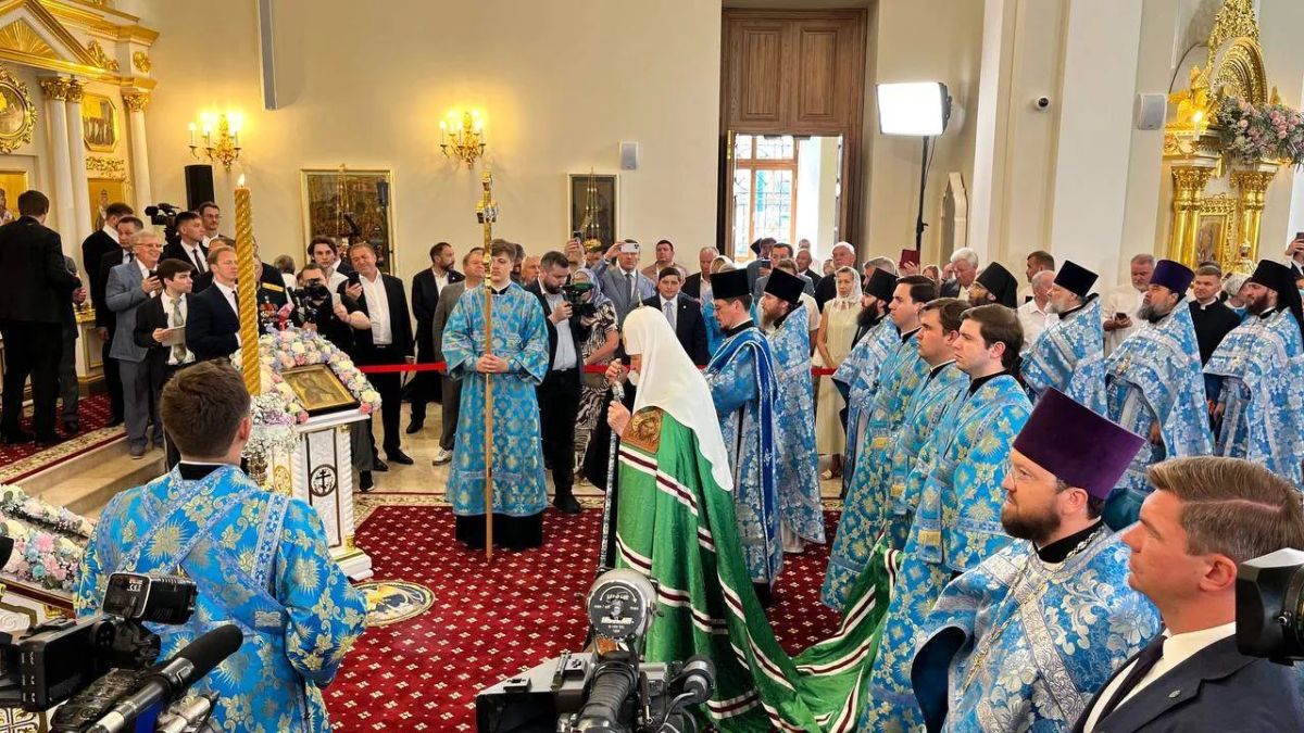 Храм Николы Тульского в Казани принял первую службу после реставрации: его освятил патриарх Кирилл Храм Николы Тульского в Казани принял первую службу после реставрации: его освятил патриарх Кирилл