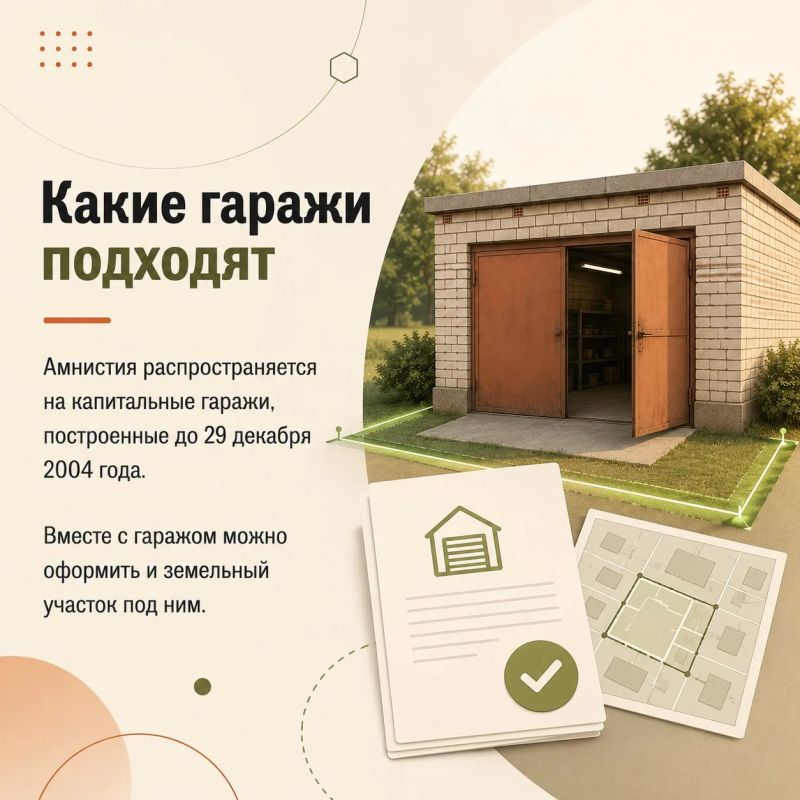 «Гаражную амнистию» в России продлили до 1 сентября 2031 года «Гаражную амнистию» в России продлили до 1 сентября 2031 года