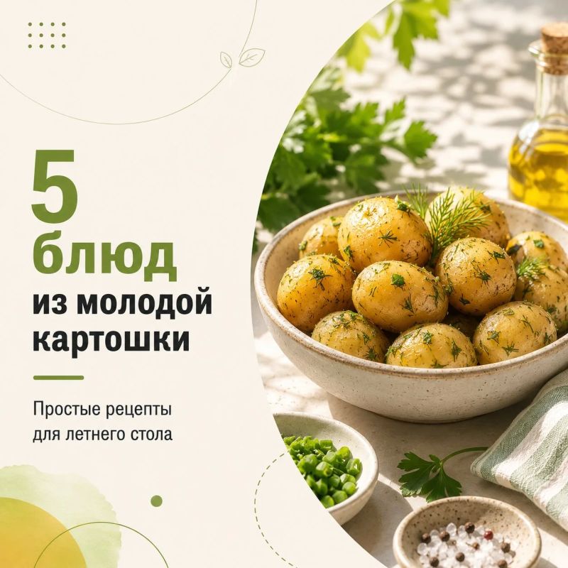 Молодая картошка — один из главных вкусов лета