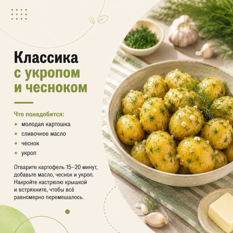 Молодая картошка — один из главных вкусов лета Молодая картошка — один из главных вкусов лета