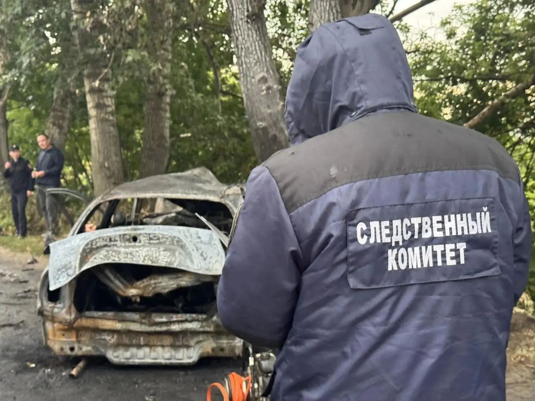 Ночью в Зеленодольске автомобиль столкнулся с деревом и загорелся