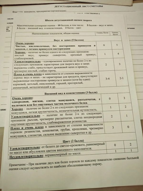 Итоги дегустации творога и сметаны в Татарстане Итоги дегустации творога и сметаны в Татарстане