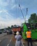 На Фермском шоссе произошло ДТП: большегруз врезался в троллейбус