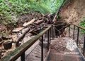 Десять человек застряли в Юрьевских пещерах во время потопа