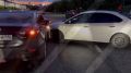 Mazda и такси столкнулись в центре Казани