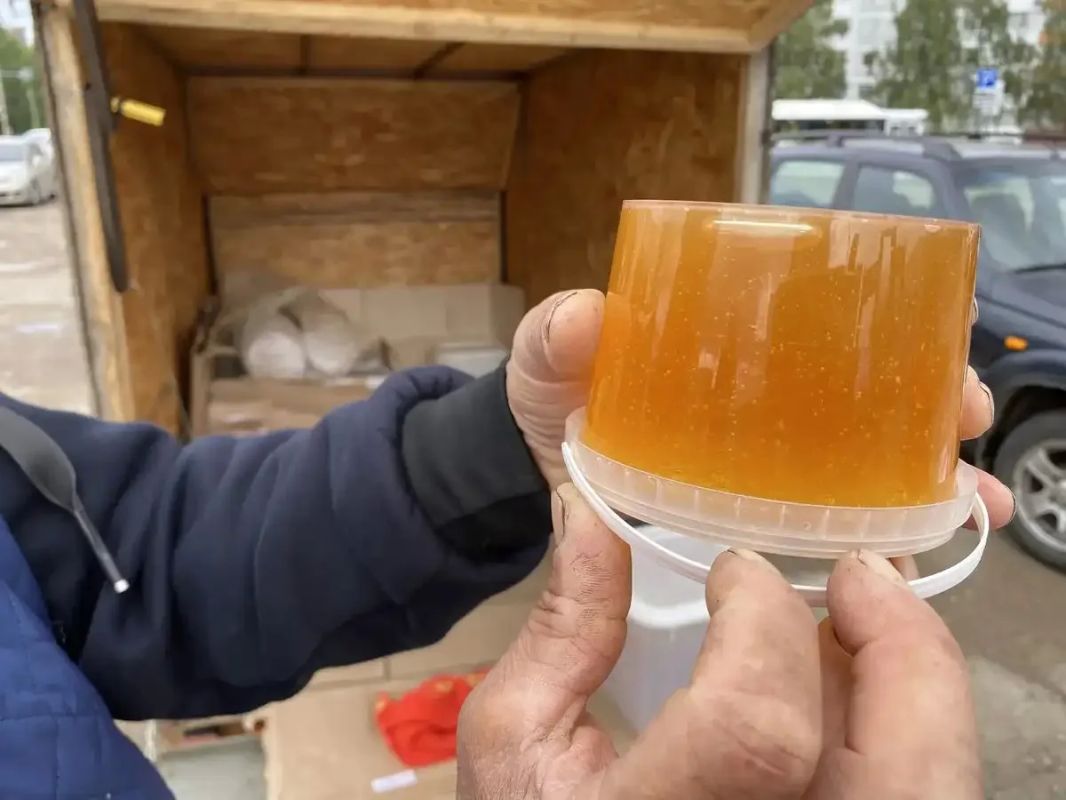 Опытные пчеловоды из Аксубаевского района, супруги Анатолий и Людмила Морозовы, уже 14 лет продают свой мед на одном из рынков Нижнекамска Опытные пчеловоды из Аксубаевского района, супруги Анатолий и Людмила Морозовы, уже 14 лет продают свой мед на одном из рынков Нижнекамска