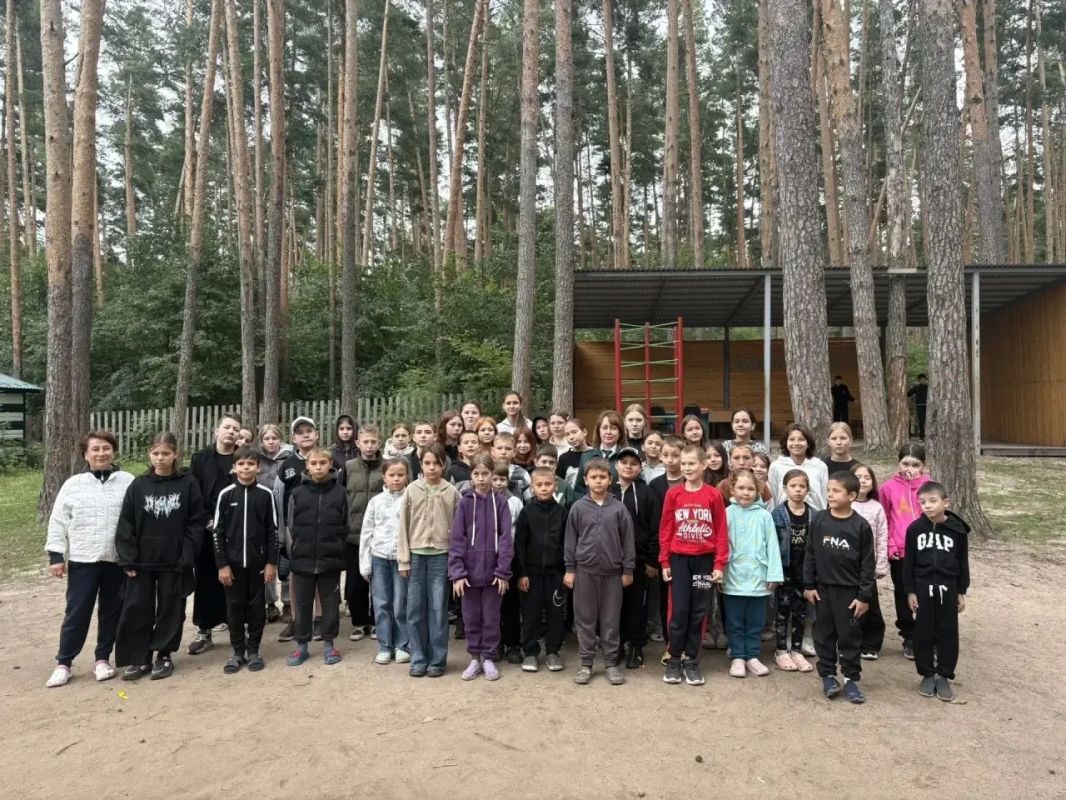 Ребята из лагеря «Чайка» Буинского района помогли навести чистоту в лесу