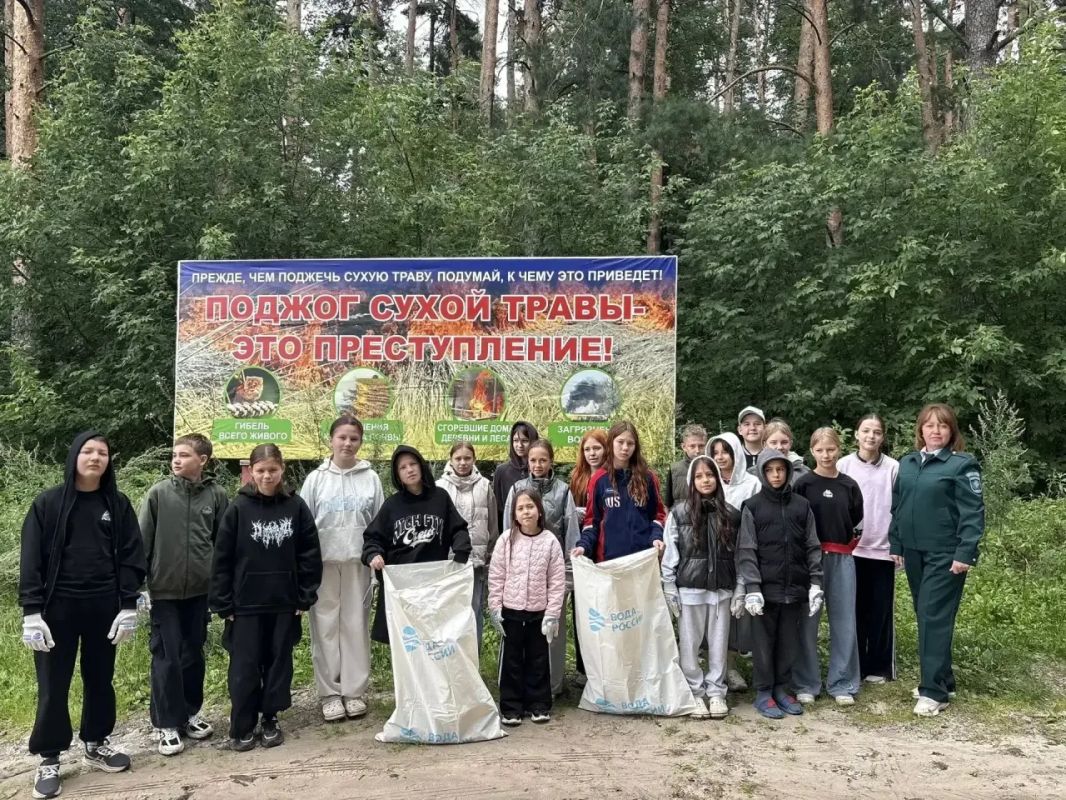 Ребята из лагеря «Чайка» Буинского района помогли навести чистоту в лесу Ребята из лагеря «Чайка» Буинского района помогли навести чистоту в лесу