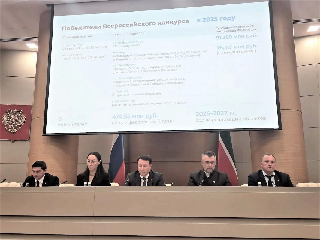 #брифинг 5 татарстанских заявок победили во Всероссийском конкурсе лучших проектов создания комфортной городской среды!