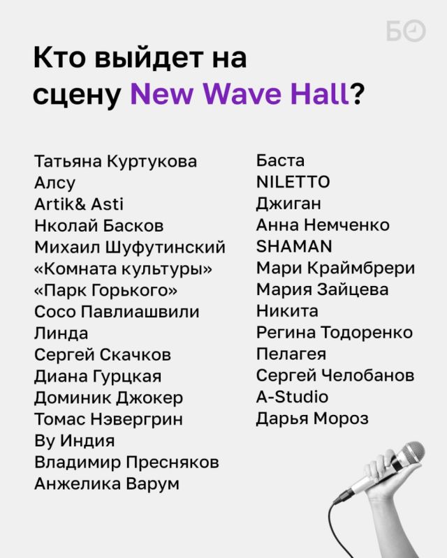 Более 60 артистов выйдут на сцену New Wave Hall в Казани Более 60 артистов выйдут на сцену New Wave Hall в Казани