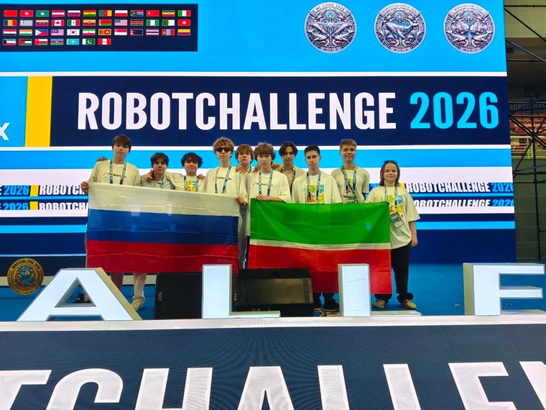 Татарстанские школьники завоевали пять медалей на чемпионате по робототехнике RobotChallenge 2026 в Пекине!