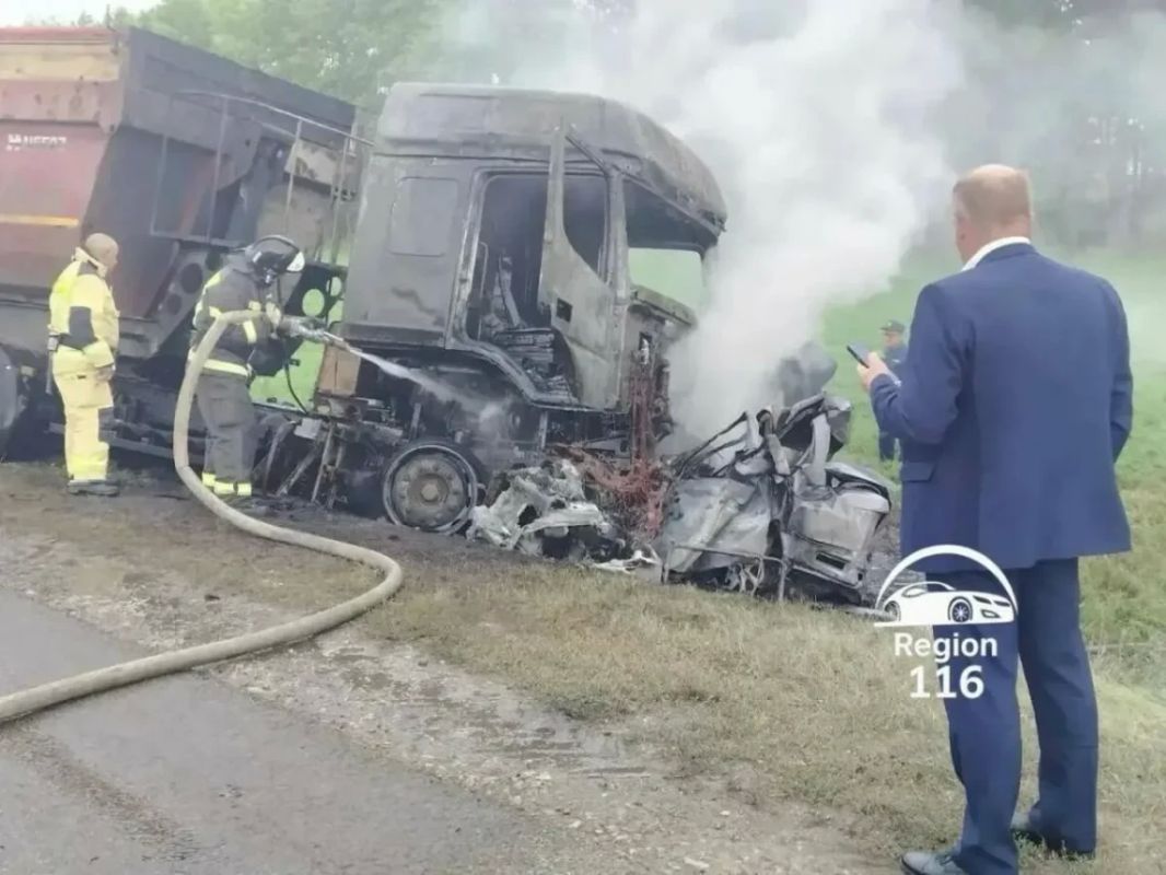 В Татарстане водитель «Лады» погиб после столкновения с фурой