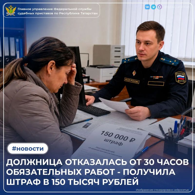 Вместо того чтобы отработать 30 часов, женщина решила просто «переждать» и в итоге получила штраф, который превышает первоначальный долг в 150 раз