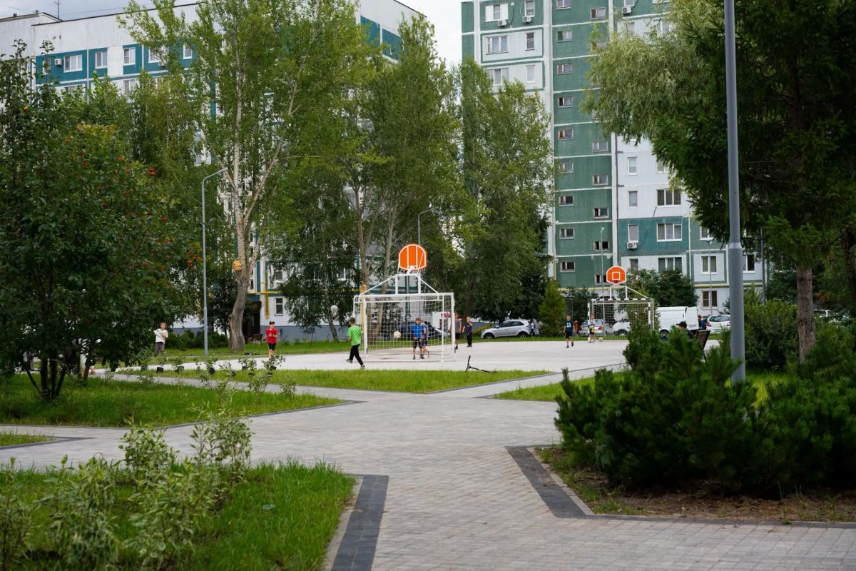 Текбол становится ближе. В Казани в рамках программы Раиса Республики Татарстан «Наш двор» открыли первую площадку для текбола Текбол становится ближе. В Казани в рамках программы Раиса Республики Татарстан «Наш двор» открыли первую площадку для текбола