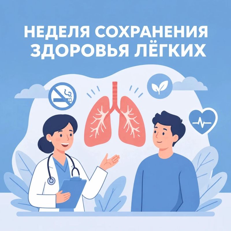 С 21 по 27 сентября в России проходит Неделя сохранения здоровья лёгких