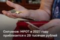 МРОТ в 2027 году увеличится до 28 935 рублей — рост составит 6,8% по сравнению с нынешними 27 093 рублями