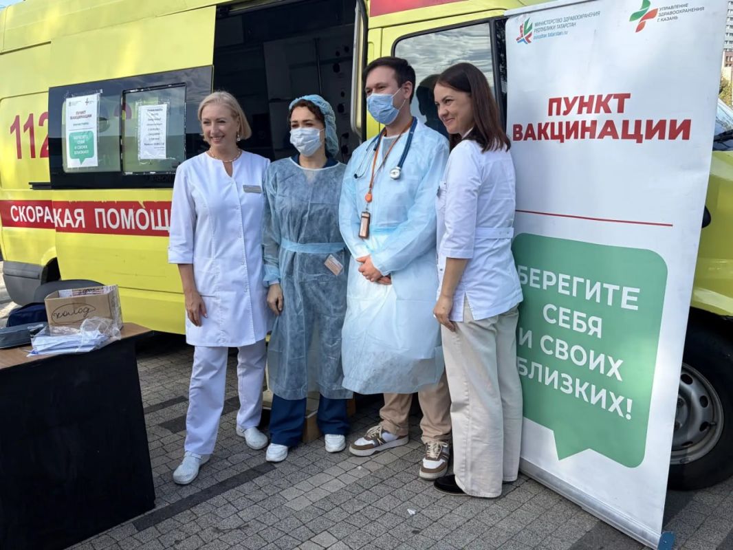 Сегодня в Казани начали работать пункты вакцинации от гриппа у метро Сегодня в Казани начали работать пункты вакцинации от гриппа у метро