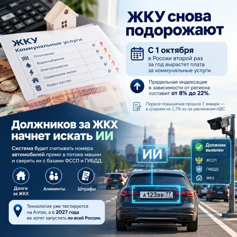 ЖКУ снова подорожают — а должников начнет искать ИИ
