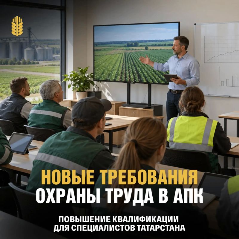 Специалистов АПК Татарстана приглашают на обучение по охране труда