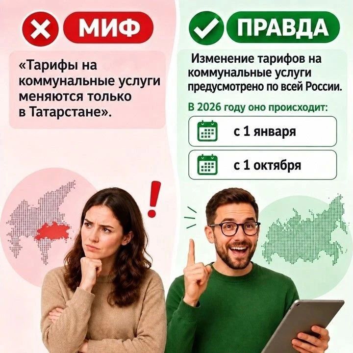 Разбираем мифы об изменении тарифов на коммунальные услуги Разбираем мифы об изменении тарифов на коммунальные услуги