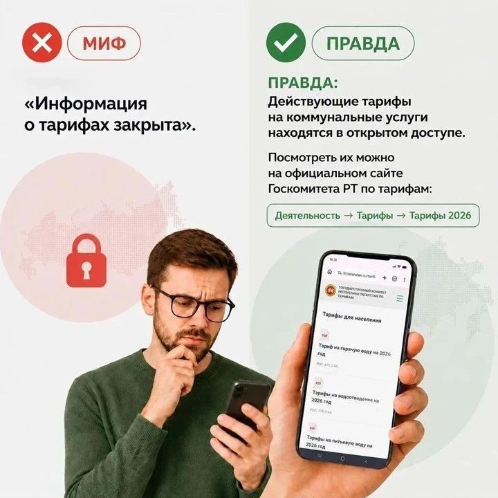 Разбираем мифы об изменении тарифов на коммунальные услуги Разбираем мифы об изменении тарифов на коммунальные услуги