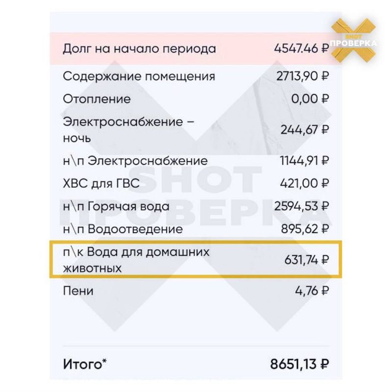 В «Татэнергосбыте» прокомментировали счет за «воду для домашних животных» в квитанциях ЖКУ