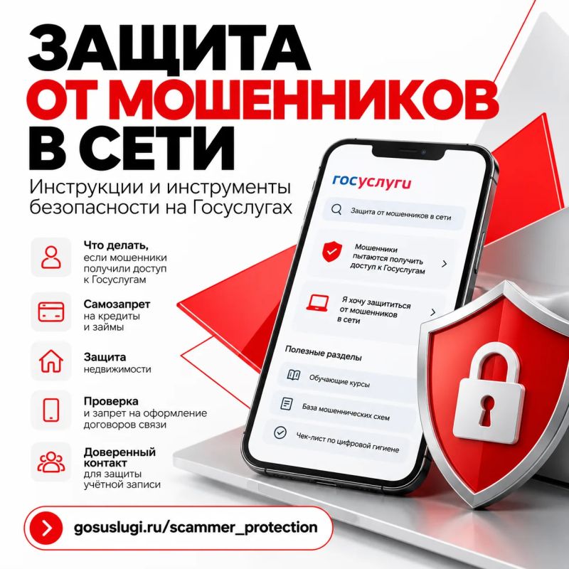 Как защитить себя от мошенников в сети? На Госуслугах есть специальный сервис