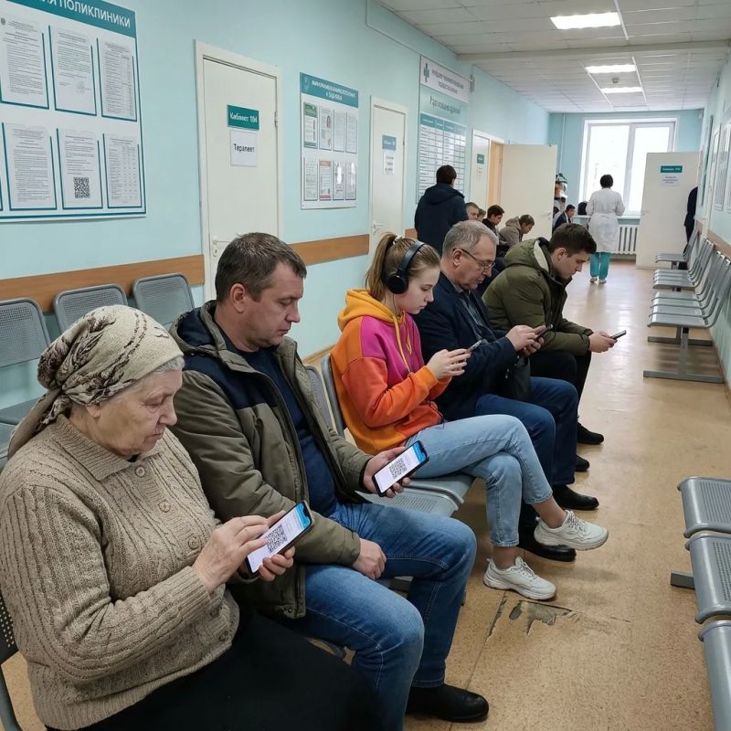 QR-код на стене поможет разобраться с очередью в казанской поликлинике