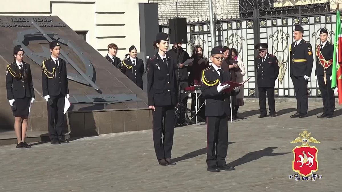 В МВД Татарстана приняли торжественное обещание лицеиста